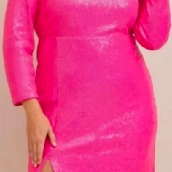 Torrid Pink Sequined Dress Size 14 NWT - Picture 2 of 4